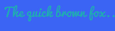 Image with Font Color 1FAAB4 and Background Color 3C64F4